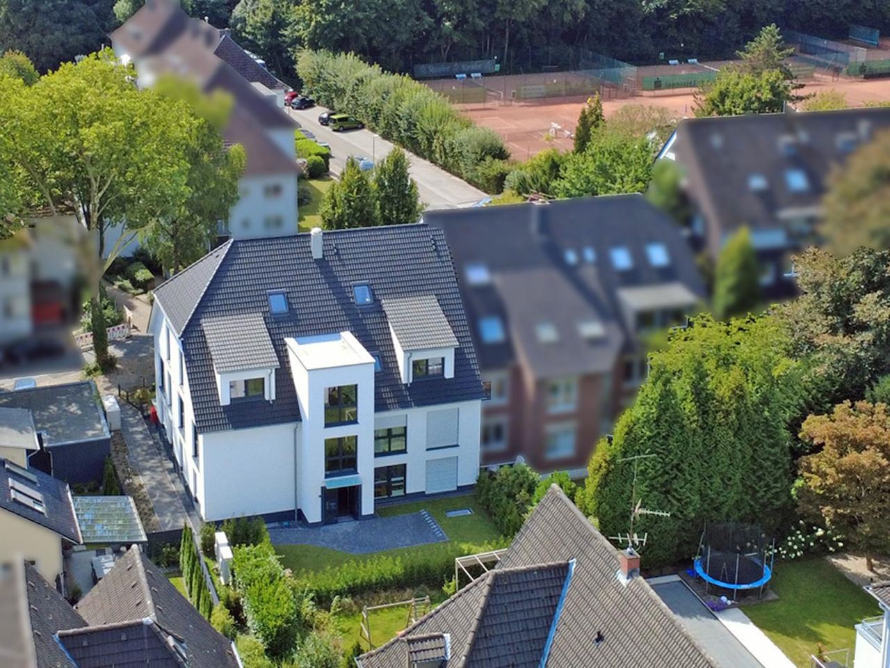 Luftbild Hauseingang